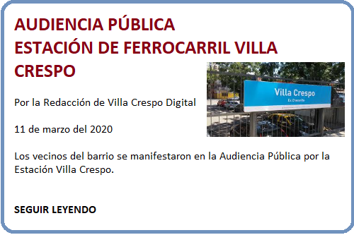 ESTACION VILLA CRESPO